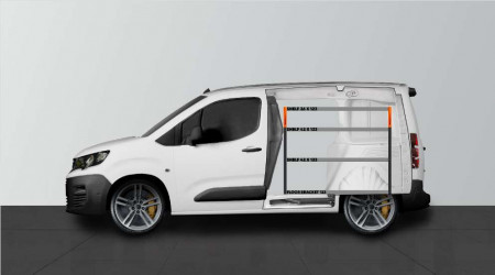 BASE42 bedrijfswageninrichting voor BERLINGO, COMBO, PARTNER & PROACE CITY L1