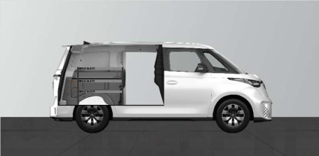 SHORT26 bedrijfswageninrichting voor Volkswagen ID Buzz L1