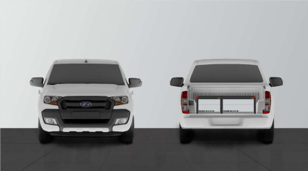 Dubbele laadvloer Ranger & Amarok NO TRIM 2-laden H:360 mm