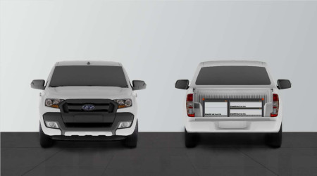 Dubbelvloer Ranger & Amarok NO TRIM 3-laden H:360 mm