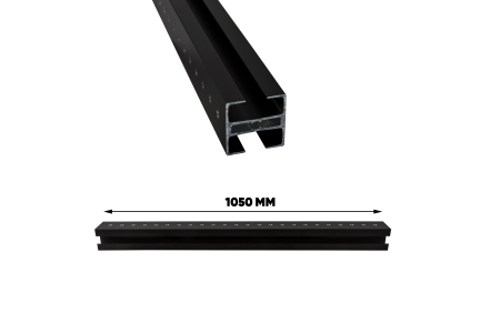 1050mm horizontaal aluminium profiel incl. schroefzak
