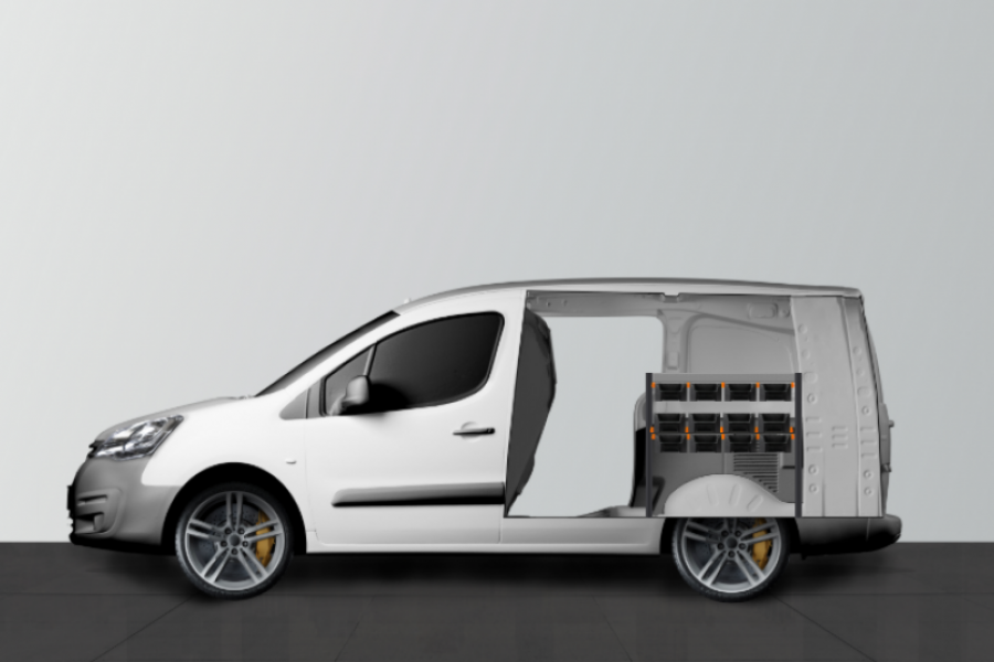 H-Rack Bedrijfswageninrichting Citroën Berlingo | Work System