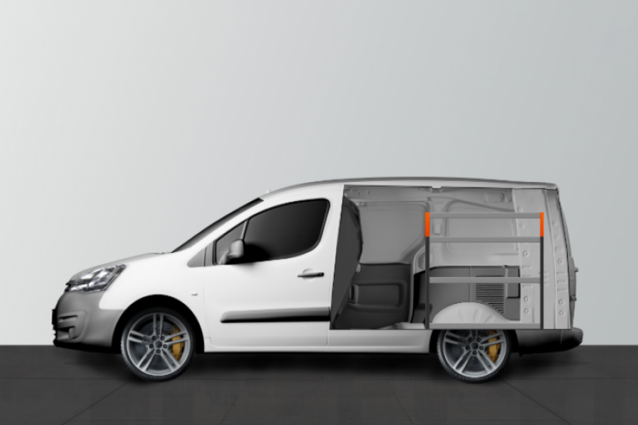 H-Enkel Bedrijfswageninrichting Citroën Berlingo | Work System