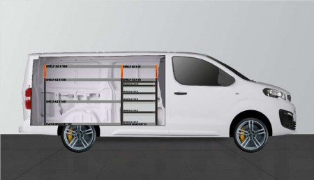 PRO5 bedrijfswageninrichting voor Expert, Jumpy, Vivaro, Scudo & ProAce