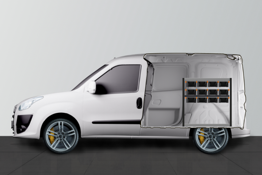 H-Rack Bedrijfswageninrichting Fiat Doblo & Opel Combo | Work System
