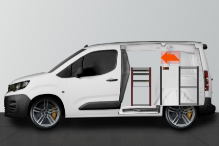 LD42 bedrijfswageninrichting voor BERLINGO, COMBO, PROACE CITY & PARTNER L1