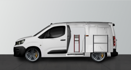 LD26 bedrijfswageninrichting voor BERLINGO, COMBO, PROACE CITY & PARTNER L2