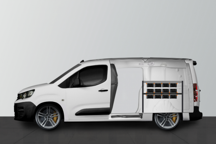 H-Rack Bedrijfswageninrichting Berlingo, Combo & Partner | Work System