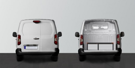 Dubbele laadvloer H:342 mm 3 laden voor Berlingo, Combo, Partner en Proace City L1 met standaardwand