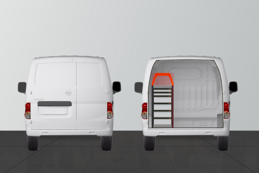 V-LB6 Bedrijfswageninrichting Nissan NV200 | Work System