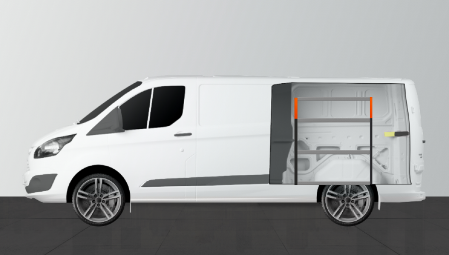 H-Enkel Bedrijfswageninrichting VW Transporter | Work System