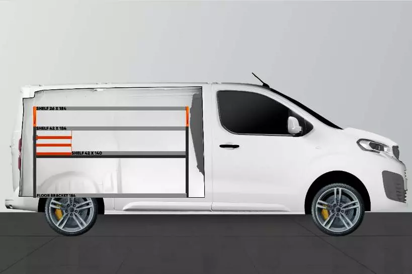 SS3 bedrijfswageninrichting Citroën Jumpy