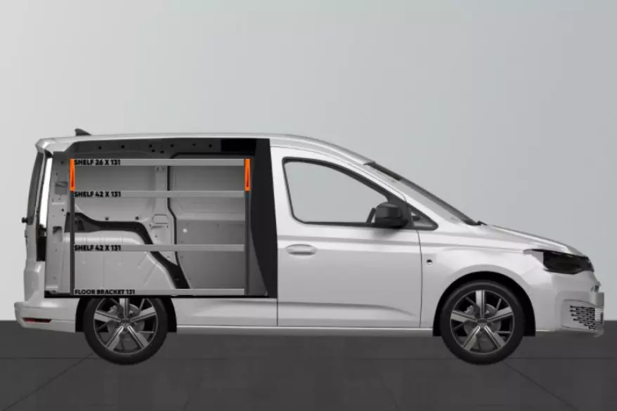 Base42 bedrijfswageninrichting Ford Transit Connect
