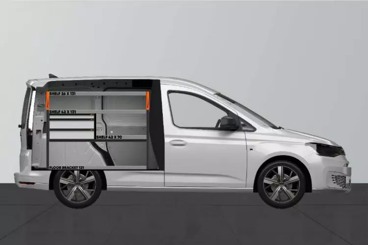LS3 bedrijfswageninrichting Volkswagen Caddy