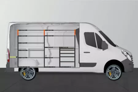 PRO5 bedrijfswageninrichting voor Movano, Master & NV400
