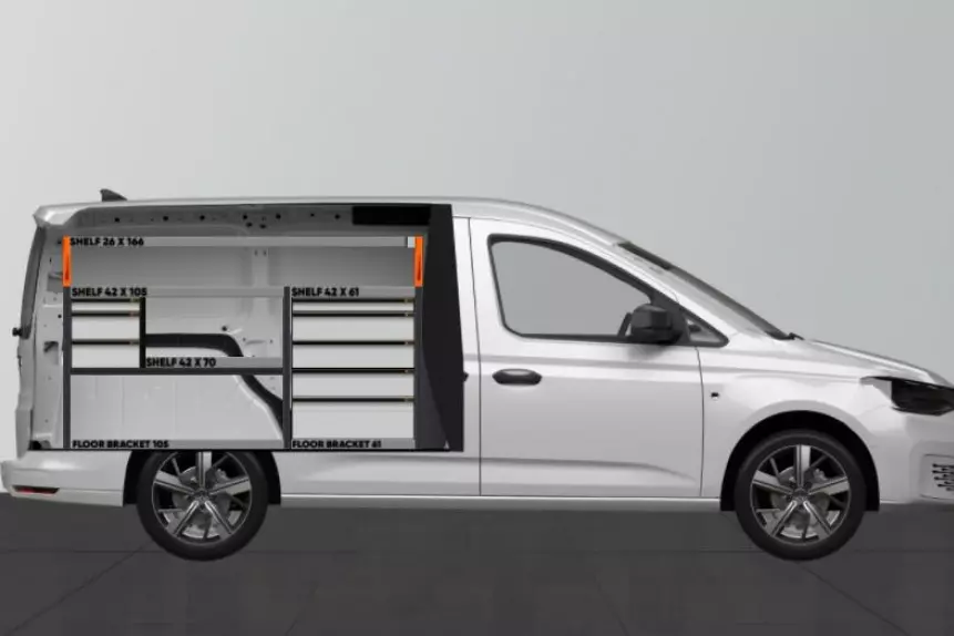 Expert8 bedrijfswageninrichting Ford Transit Connect