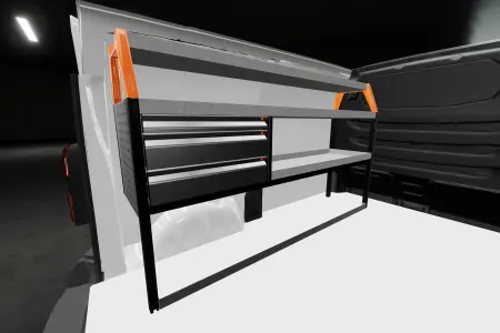 LS3 bedrijfswageninrichting voor Expert, Jumpy, Vivaro, Scudo & ProAce L2