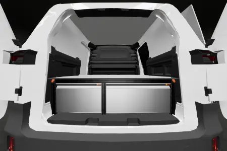 Dubbele laadvloer H:342 mm 3 laden voor de Volkswagen ID Buzz Cargo met standard comfortwand