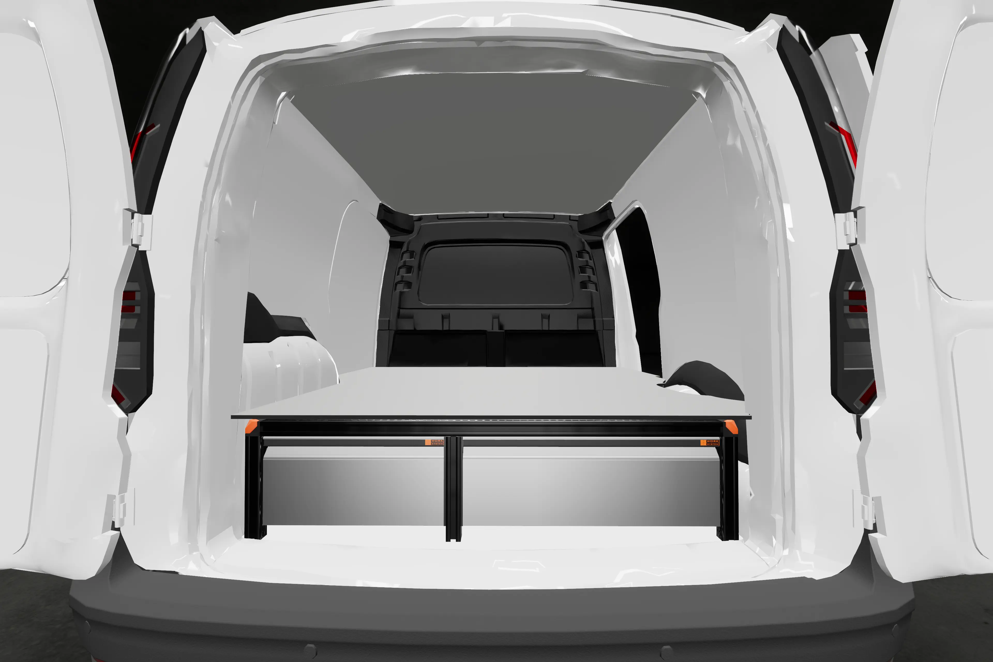 Middelhoge dubbele laadvloer Volkswagen Caddy
