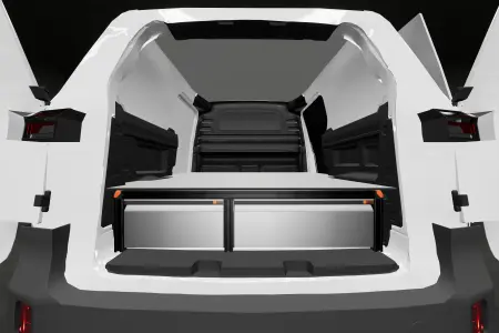 Dubbele laadvloer H:272 mm 3 laden voor de Volkswagen ID Buzz Cargo met standard comfortwand