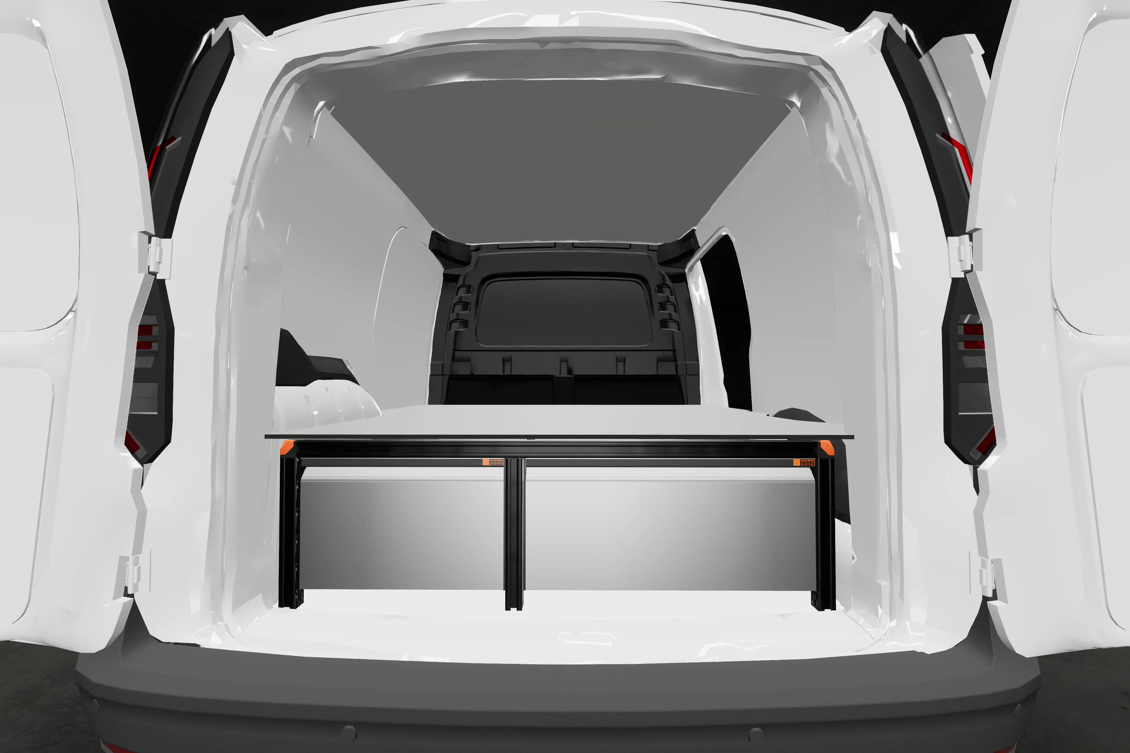 Hoge dubbele laadvloer Volkswagen Caddy